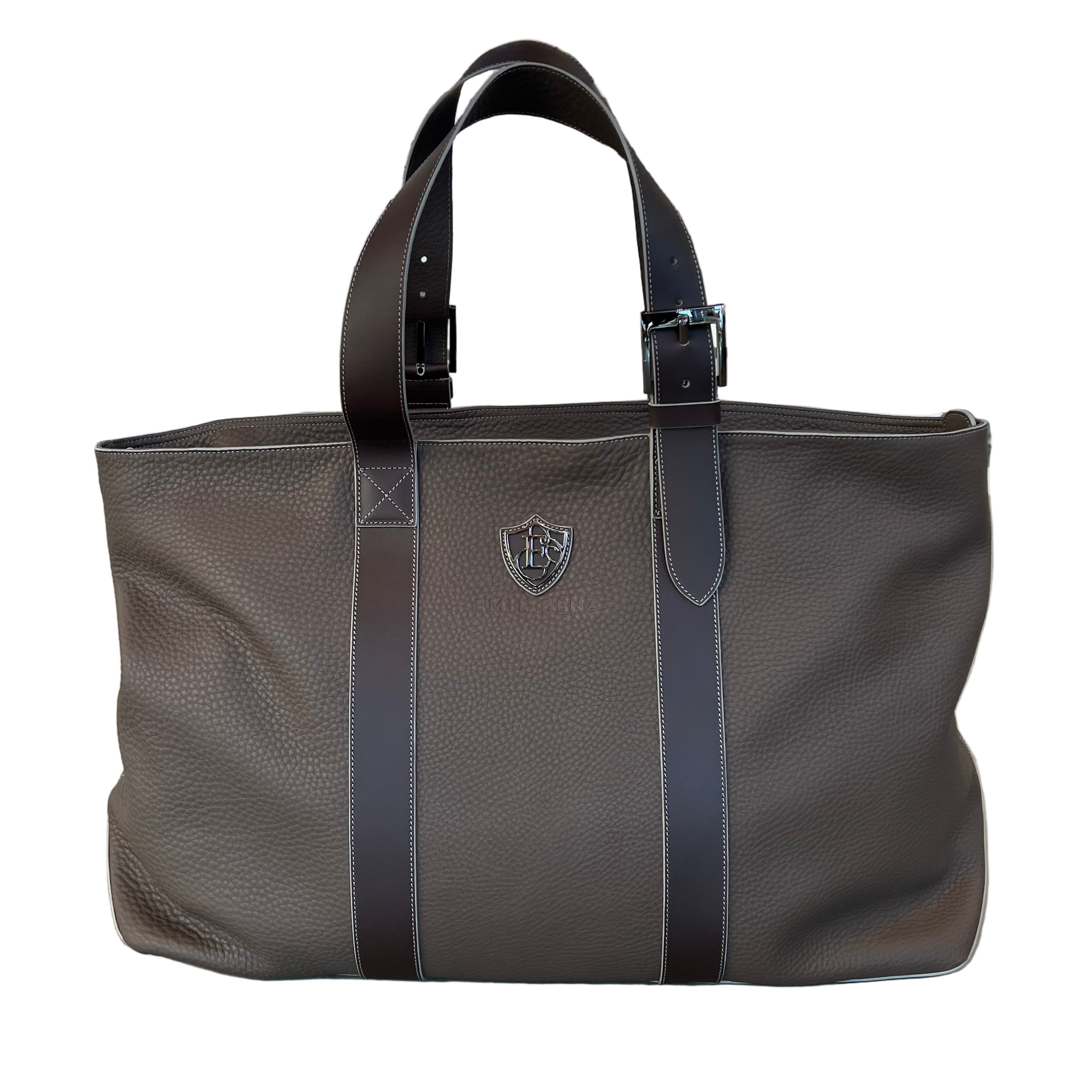Brown tote bag