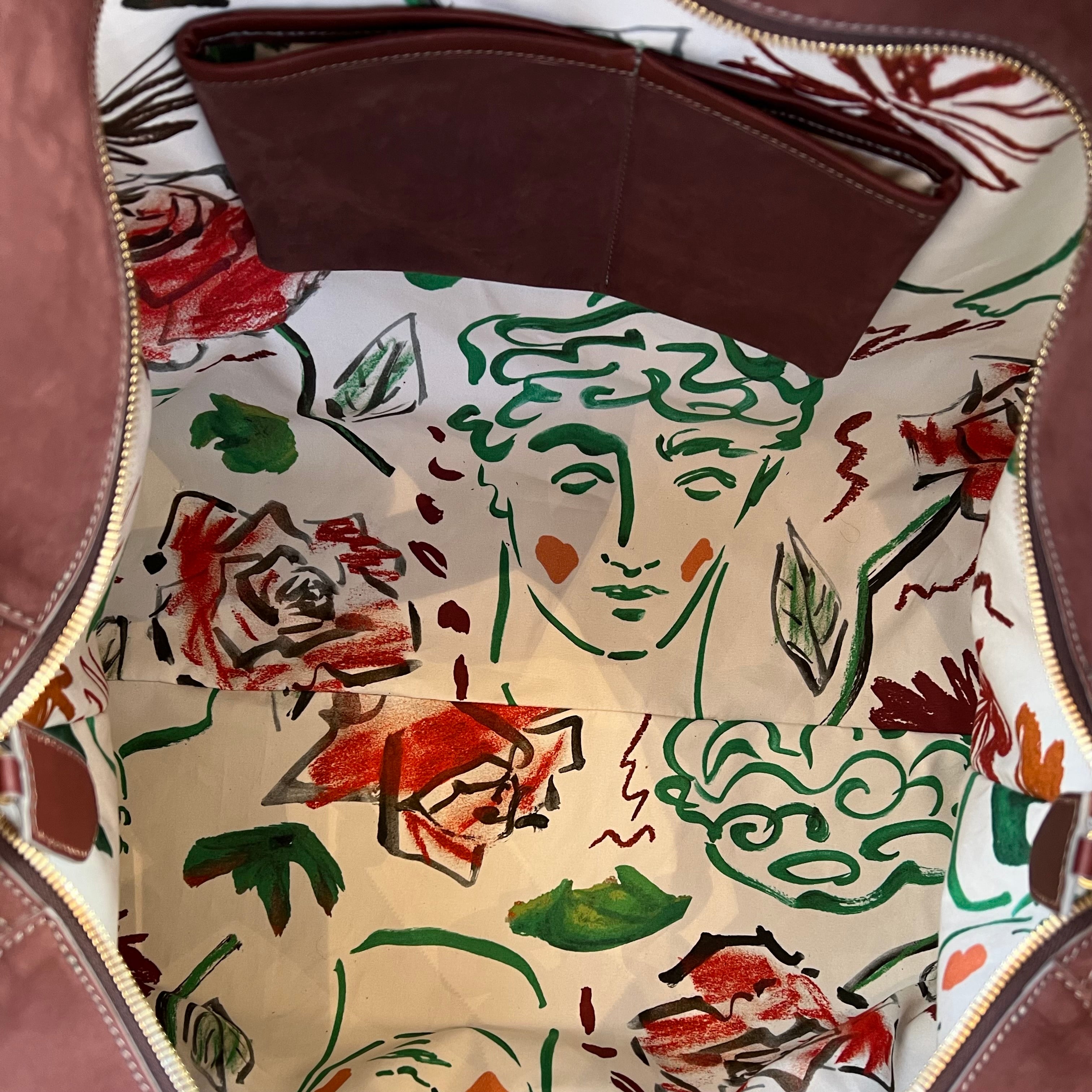 Traveller Bag - Burgundy Nubuck - limited to 5