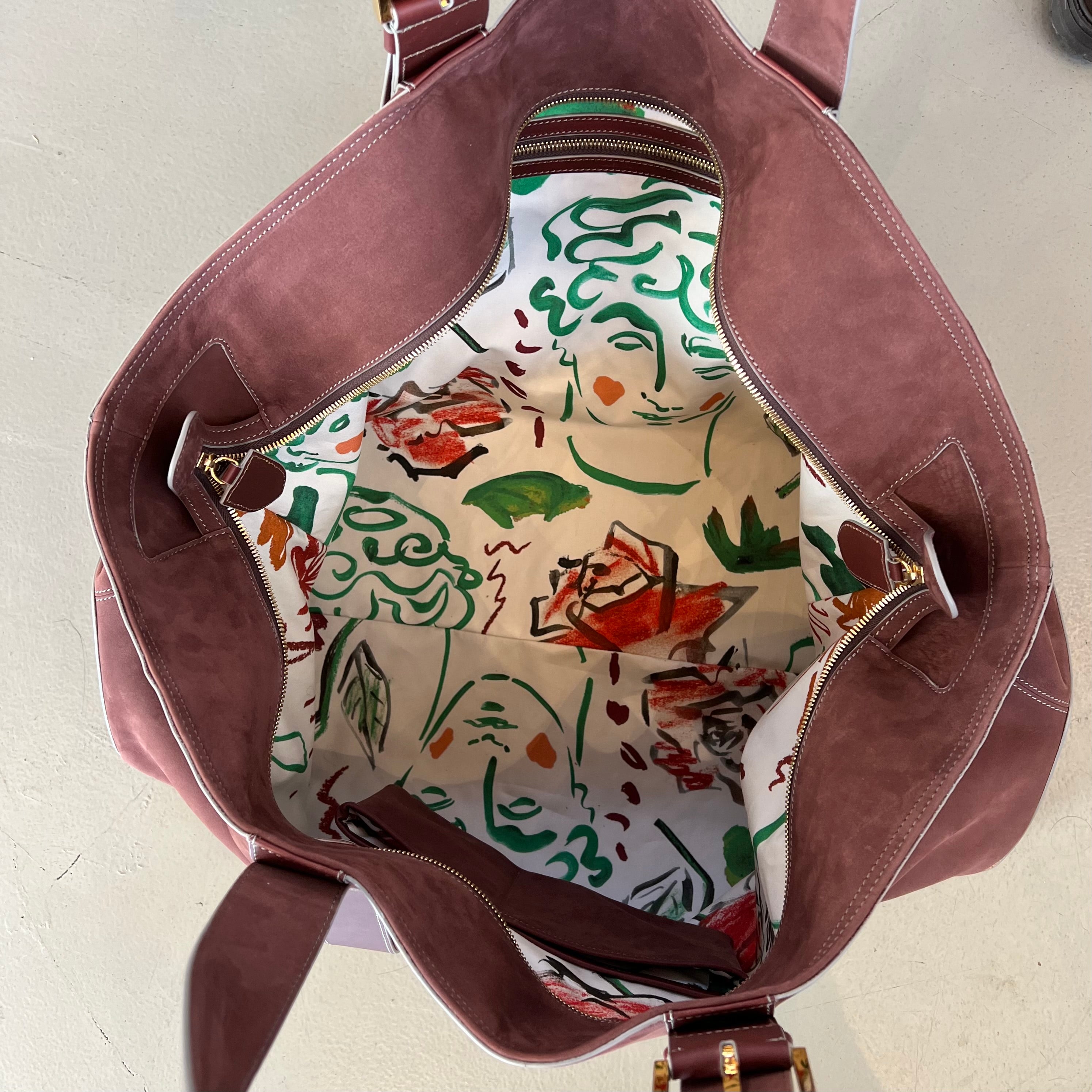 Traveller Bag - Burgundy Nubuck - limited to 5